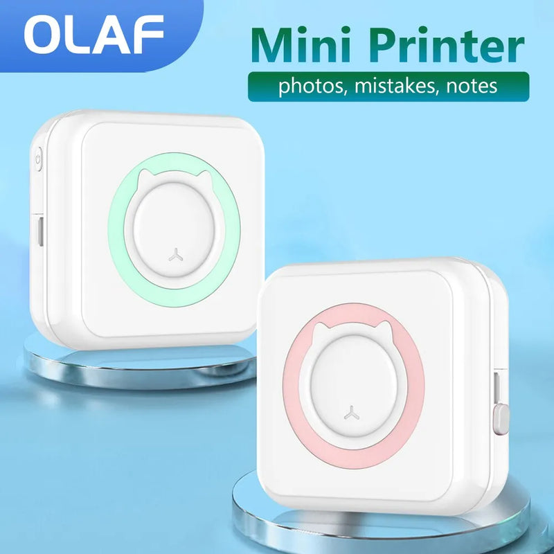 Mini Printer Portable Thermal Stickers